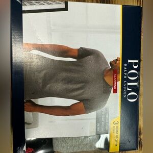 Polo Ralph Lauren 3 Pack Shirts Large Classic Fit Cotton Crew Neck Undershirts